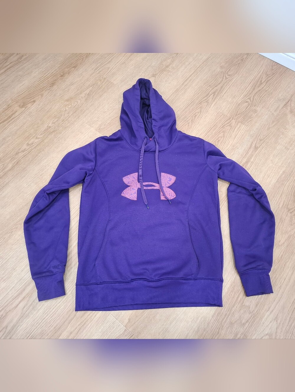 Under Armour Purple Hoodie with Pink Logo